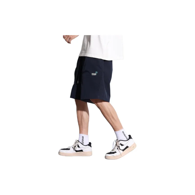 Tonlion Casual Shorts Men's Navy Blue-3