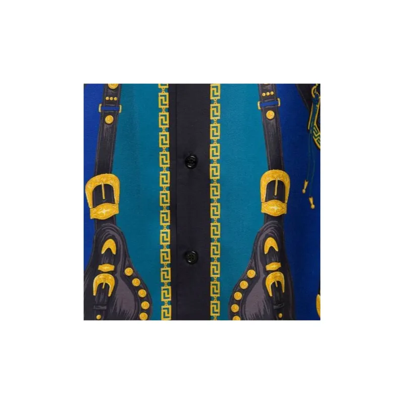 VERSACE Shirts Men Blue-3