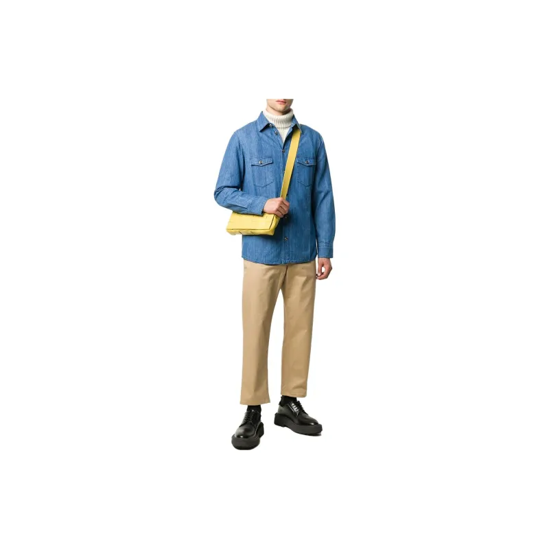 GUCCI Shirts Men Blue-1