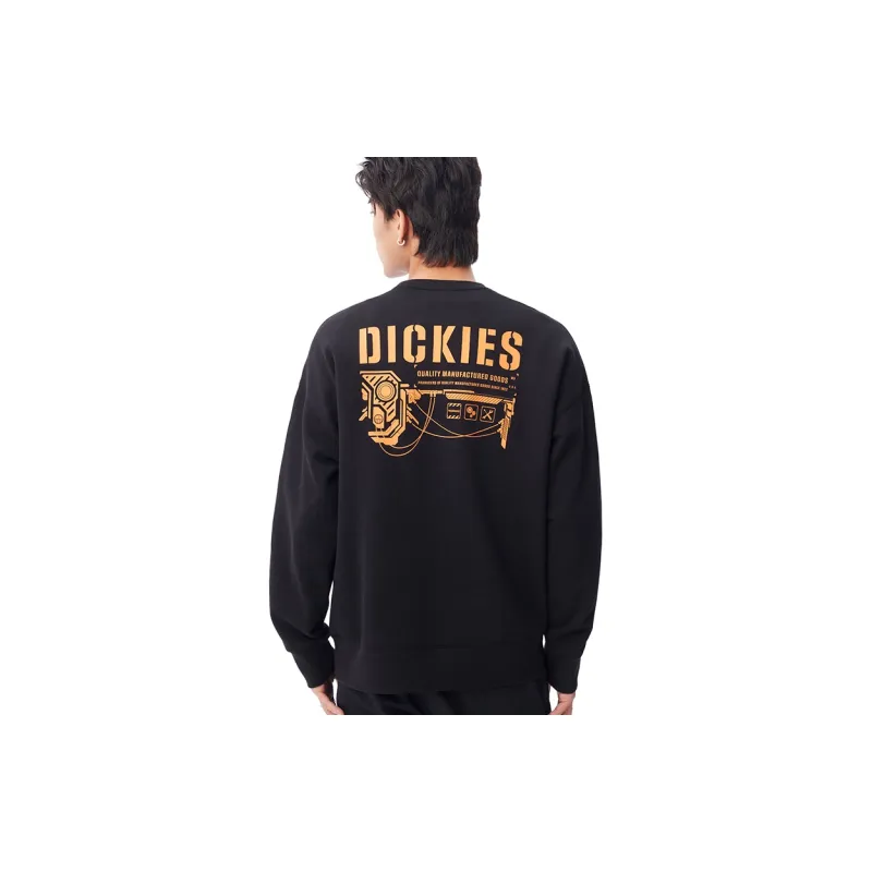 Dickies Crew Neck Sweatshirt Spring Autumn And Winter Men's Black-3