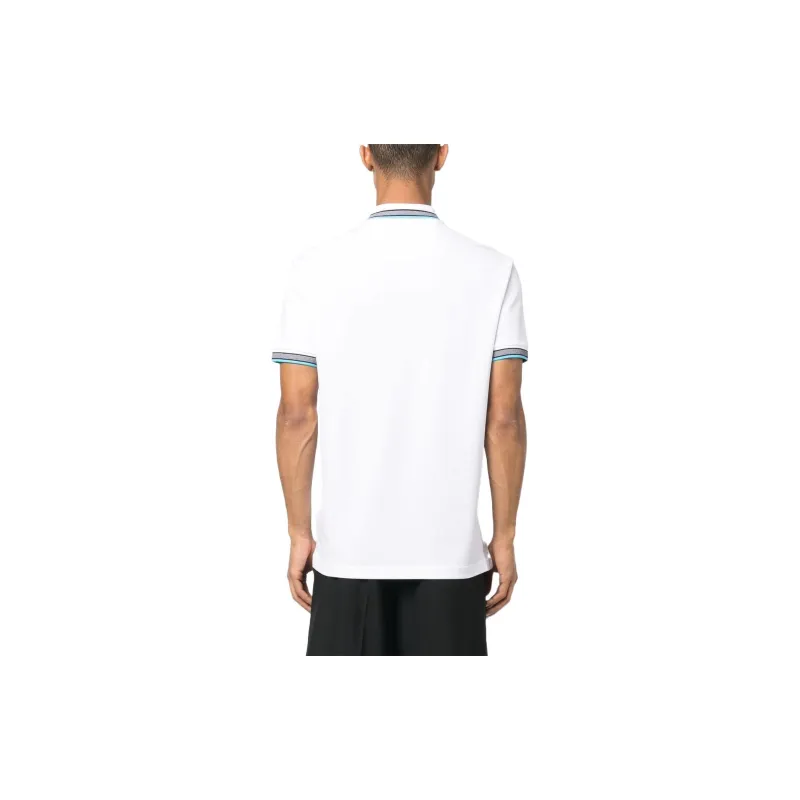HUGO BOSS Short Sleeve Polo Shirts Men's Bright White-3