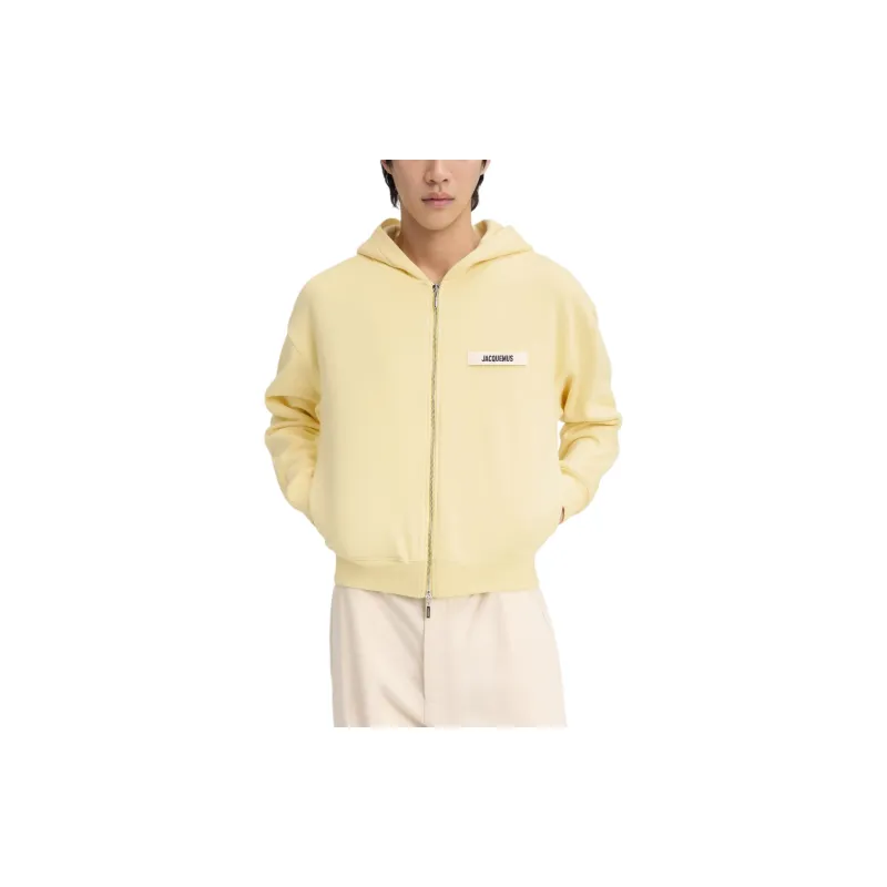 Jacquemus Grosgrain Logo Zip Hoodie-2