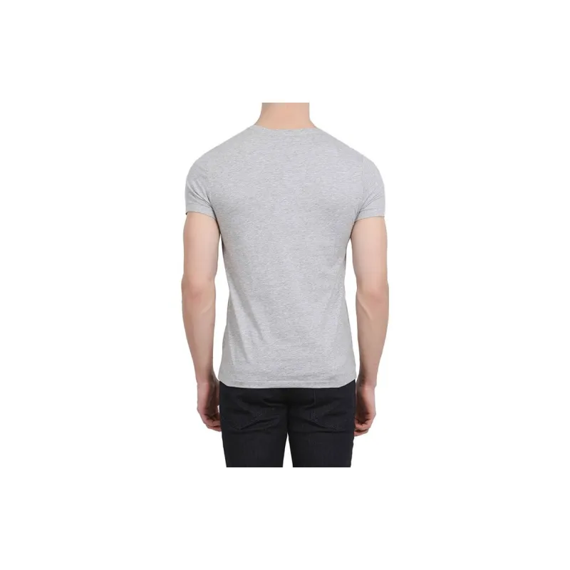 Burberry Men War Horse Embroidered Round Neck Short Sleeve T-shirt Grey-4