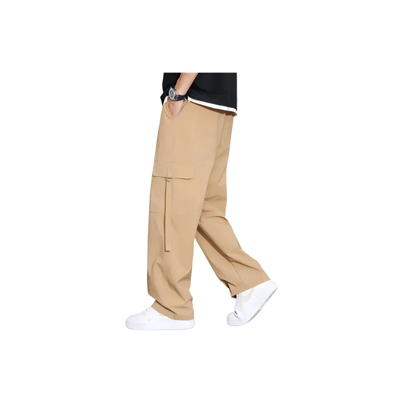 Tonlion Casual Pants Men's Khaki-3