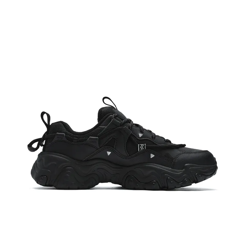FILA Cat Paw 5th Generation Wear Resistant Coverage Low Top Running Shoes Men's Black-1
