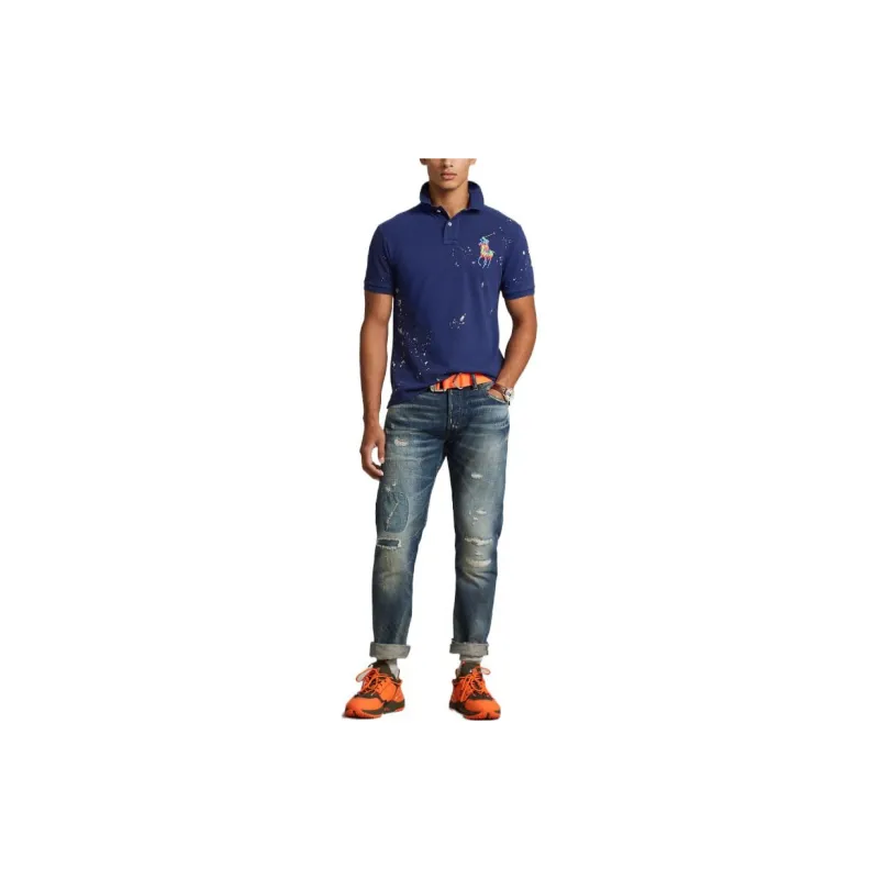 Polo Ralph Lauren SS23 Polo Shirt Men's Marine Blue-2