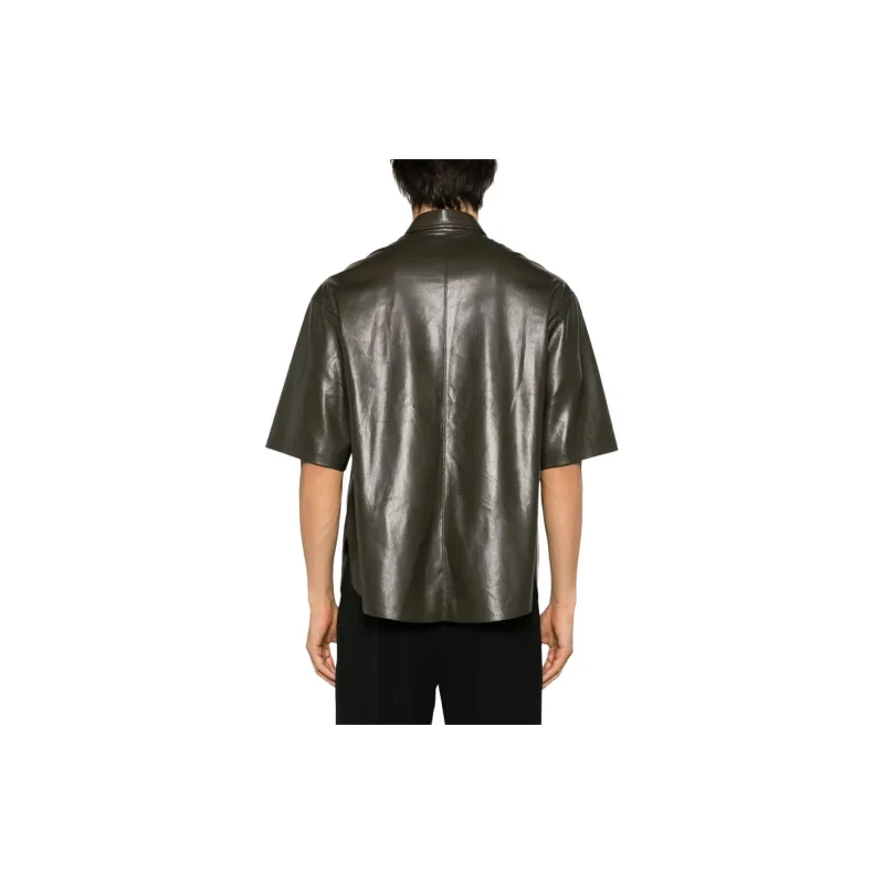 NANUSHKA Short sleeve Faux leather Shirt-2