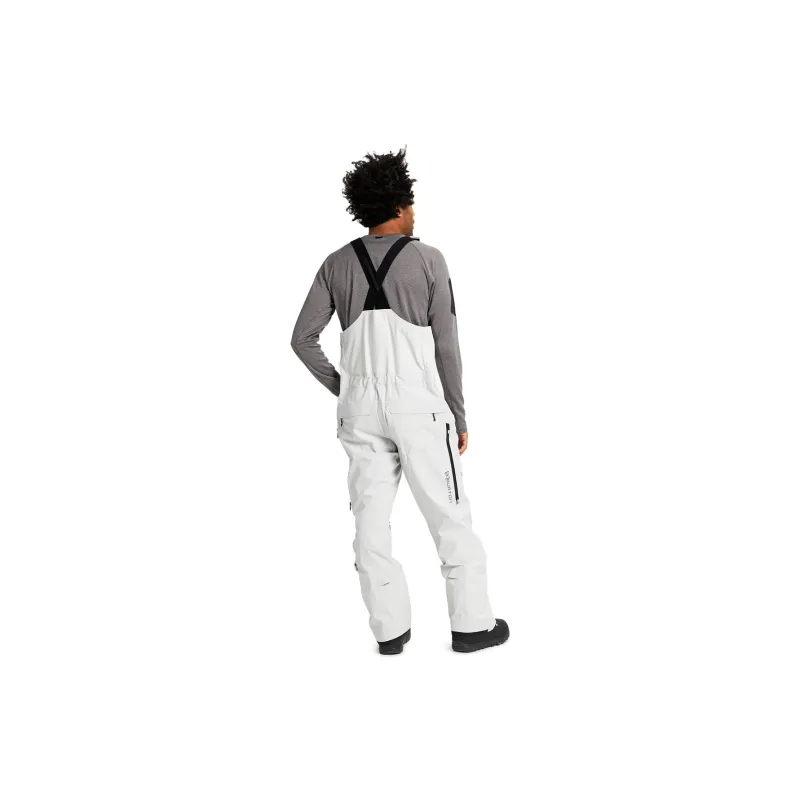 BURTON AK Ski Pants Men Gray White-1