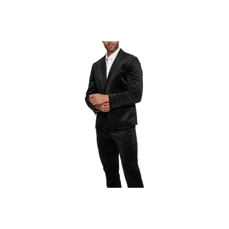 GUESS Fulham Velvet Blazer Business Suits Coats Men's Black-1