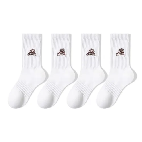 Moremoli Mid Calf Socks Unisex 4 Pack