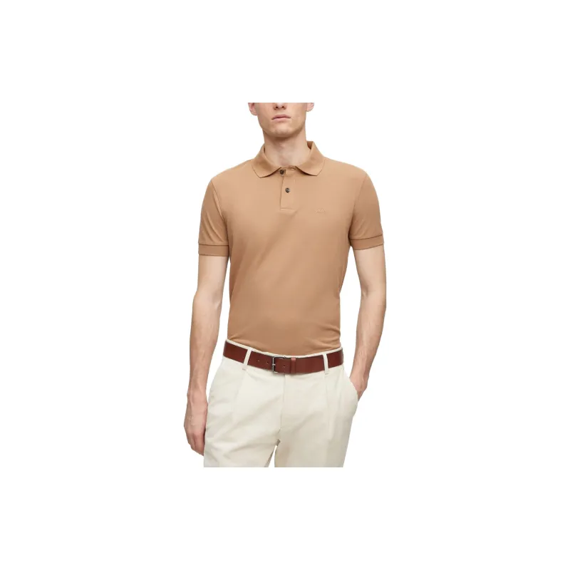 HUGO BOSS SS23 Polo Shirt Men's Light Brown-1