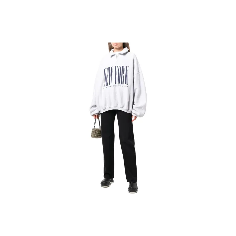 Alexander Wang Sweatshirts Unisex Gray-1