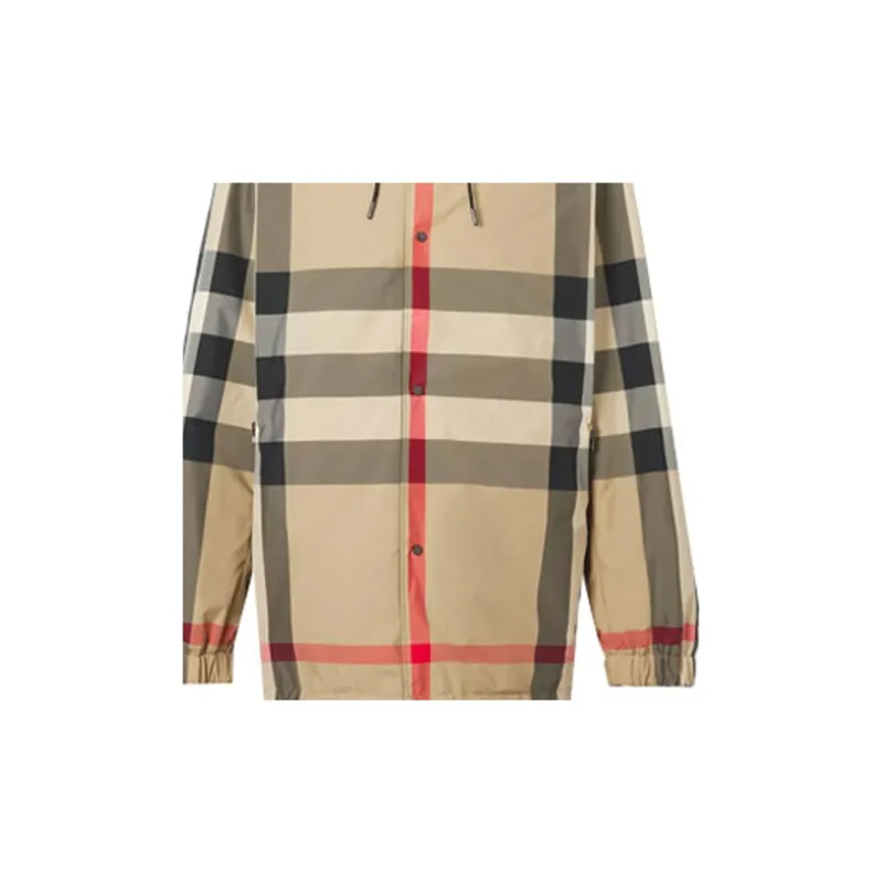 Burberry Reversible Checked Drawstring Hooded Jacket-3