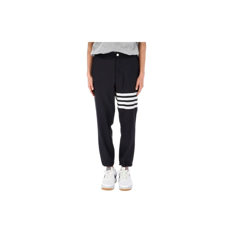 THOM BROWNE 4 Bar Elasticated Ankle Trousers-5