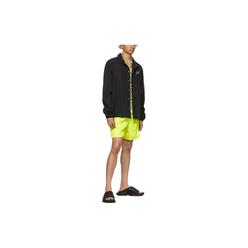 WE11DONE Casual Shorts Unisex Yellow-1
