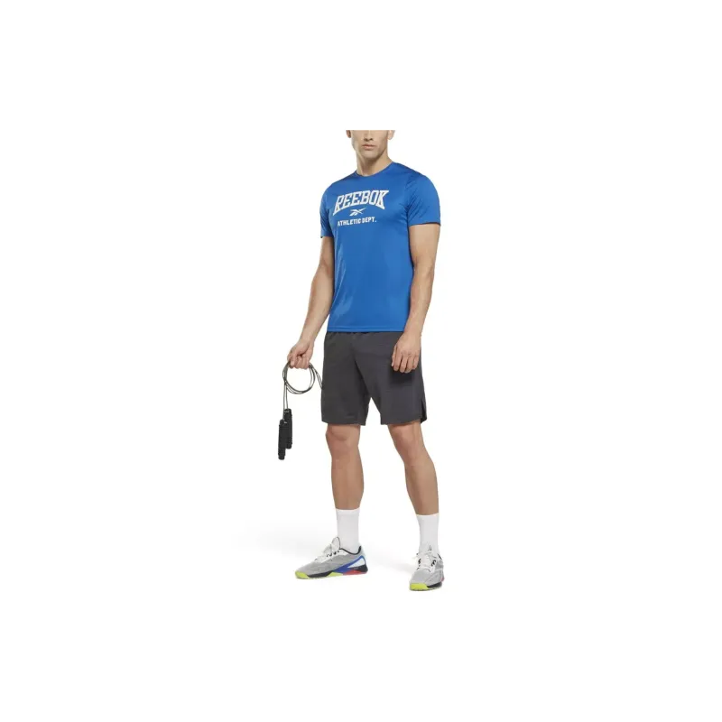 Reebok WOR POLY GRAPHIC SS TEE T-Shirt Men's Blue-3