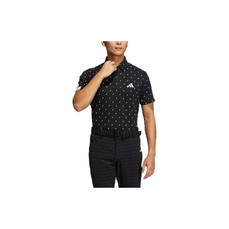 Adidas Polo Shirts Men Black-3