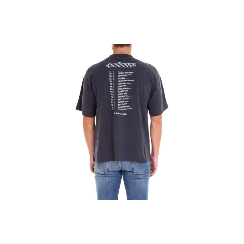 Balenciaga T-Shirts Unisex Purple-2