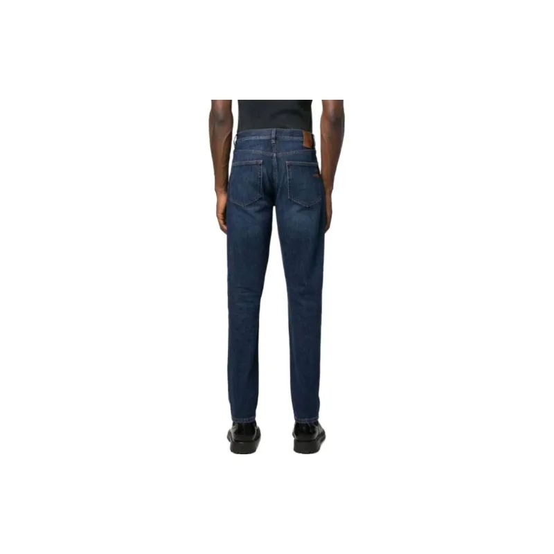 Ermenegildo Zegna Mid rise Slim cut Stretch cotton Jeans-2