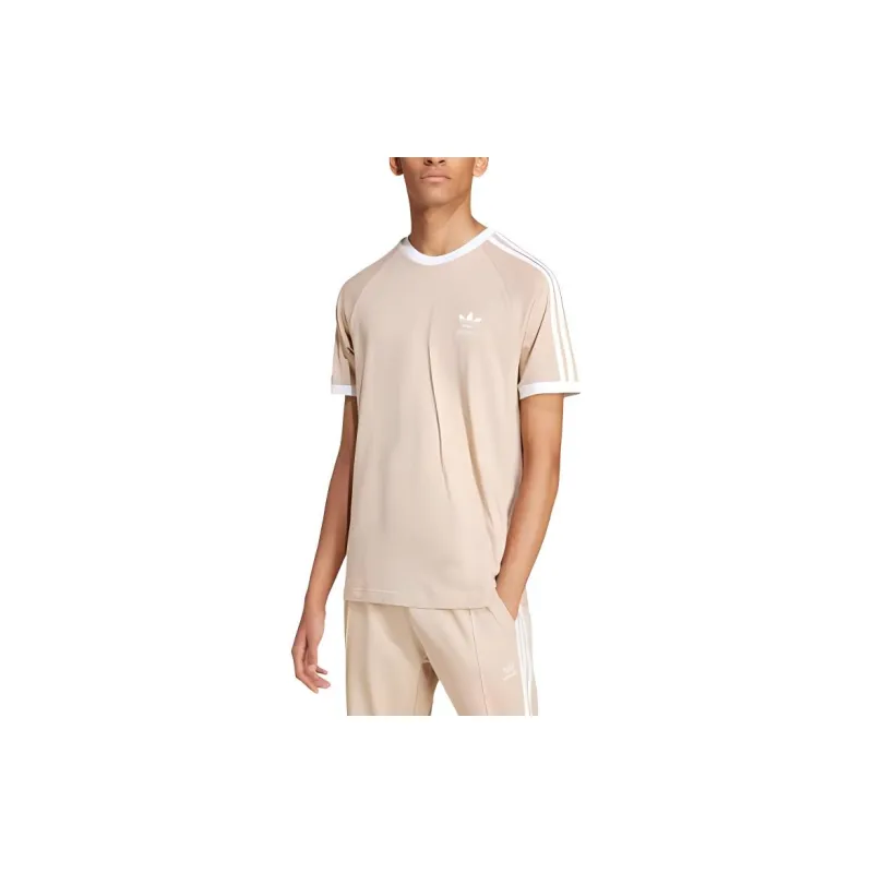 Adidas Originals Adicolor Classics 3 Stripes T Shirt T Shirt Men's Magic Beige-2