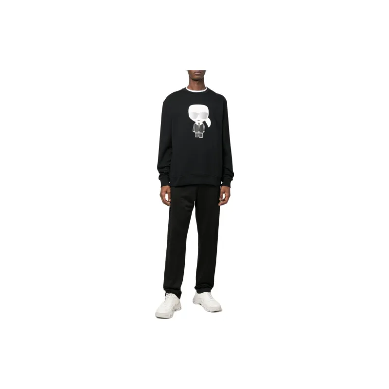 KARL LAGERFELD / Karl Lagerfeld Jeans Ikonik Karl Printed Crewneck Sweatshirt-2