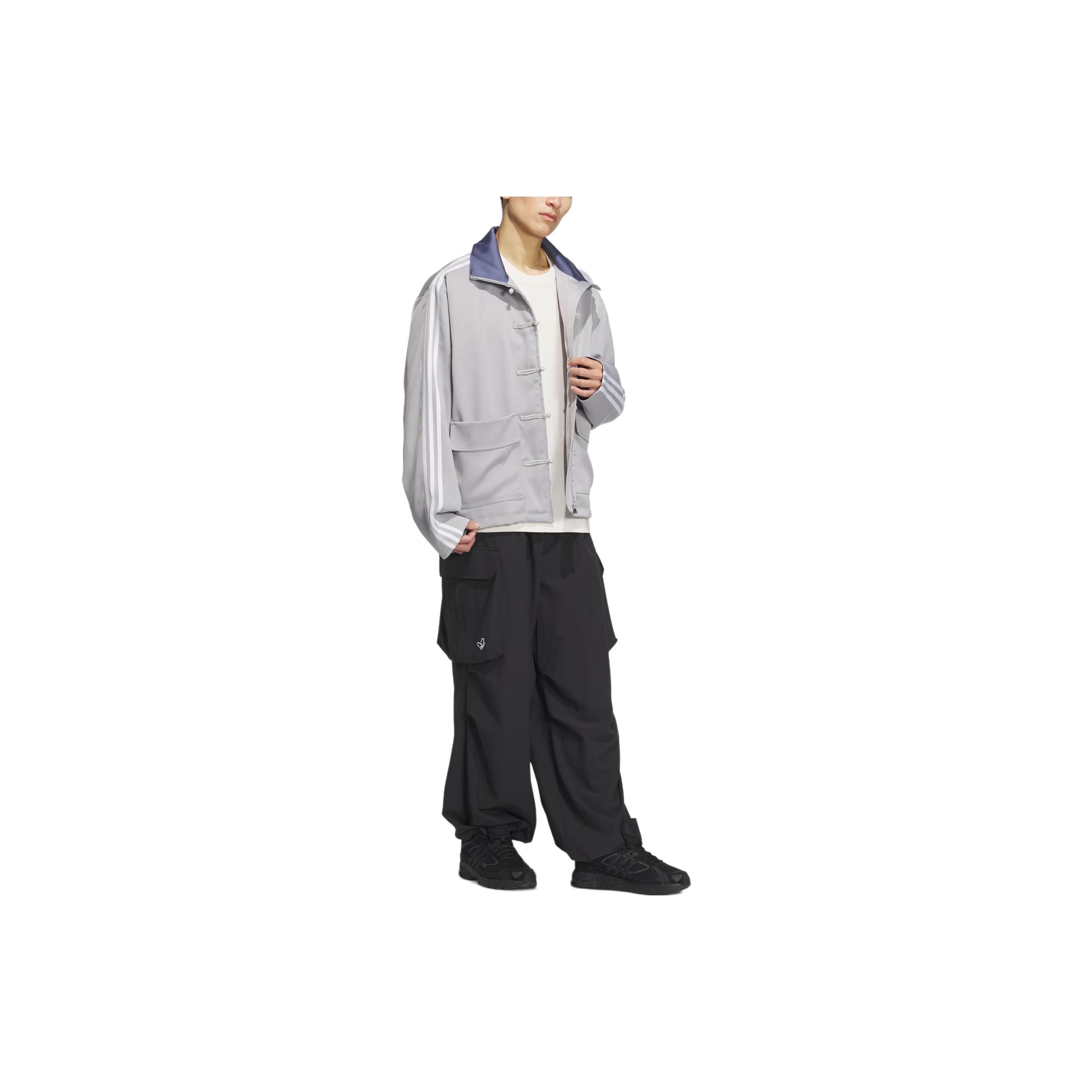 Adidas Originals CN TT SATIN Jackets Coats Unisex Light Gray