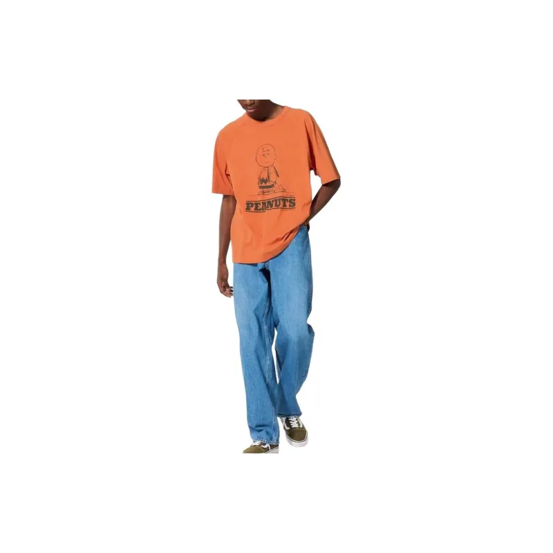 UNIQLO X PEANUTS Co branded Series T Shirt Unisex Orange Yellow-2