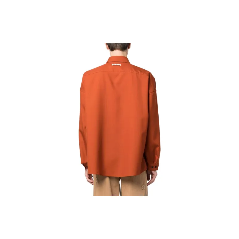 MARNI Shirts Men Burnt Orange-2