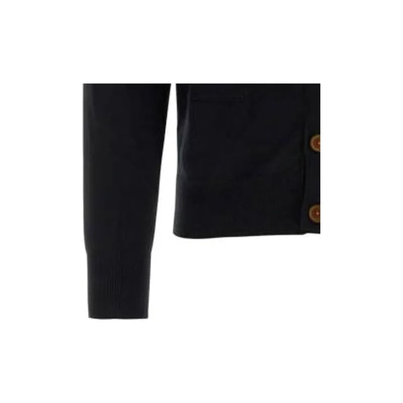 Vivienne Westwood Orb Logo Embroidered V Neck Cardigan-10