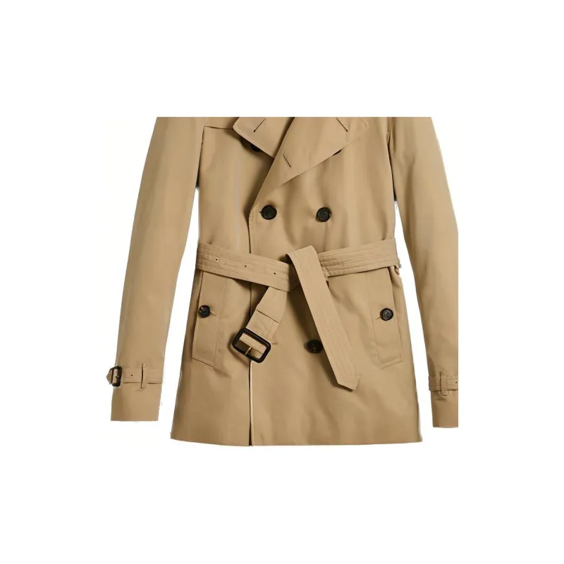 Burberry Trench Coat Men's Khaki-4