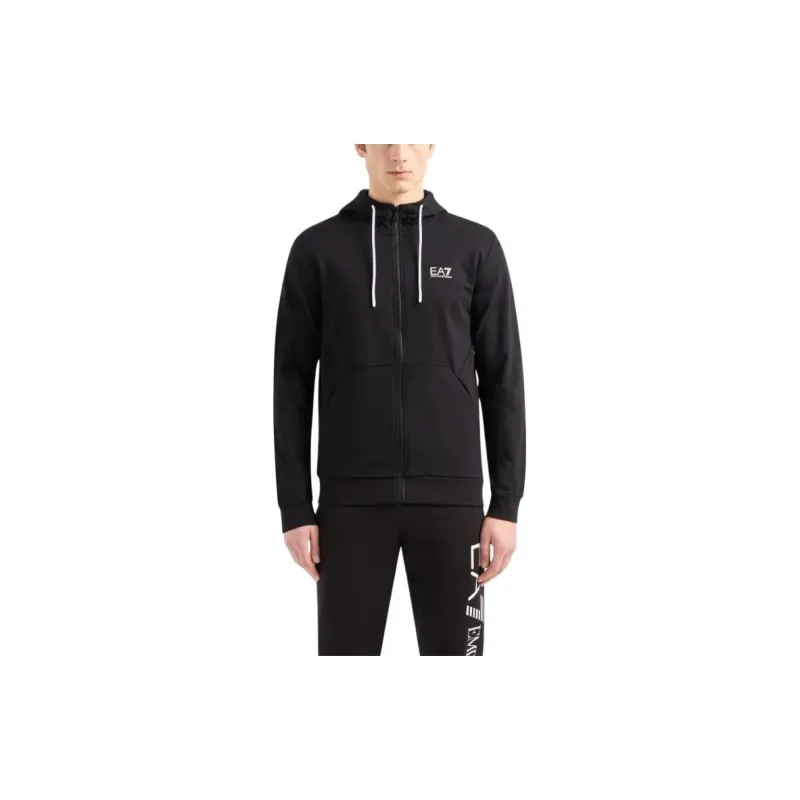 EMPORIO ARMANI Zip-Up Drawstring Hoodie-2