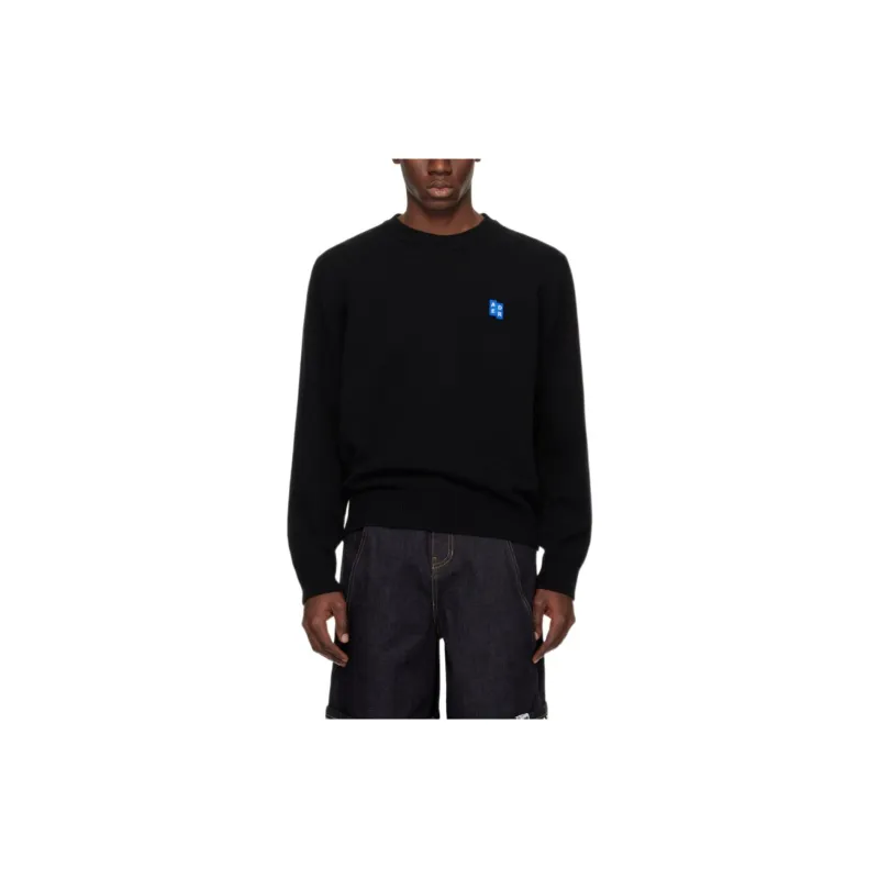 ADER ERROR Tetris appliqué Fine knit Jumper-4
