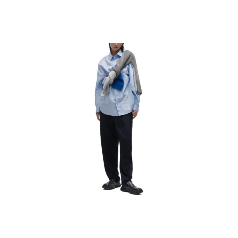 Zara X ADER ERROR ADER ERROR X Zara Shirts Unisex Blue-2