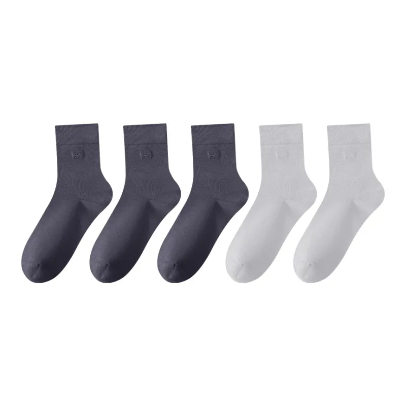 MIIOW Mid Calf Socks Men's 5 Pack-24