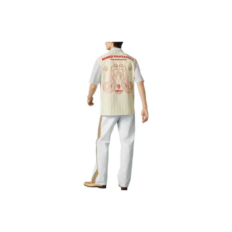 GUCCI Shirts Men Yellow-2
