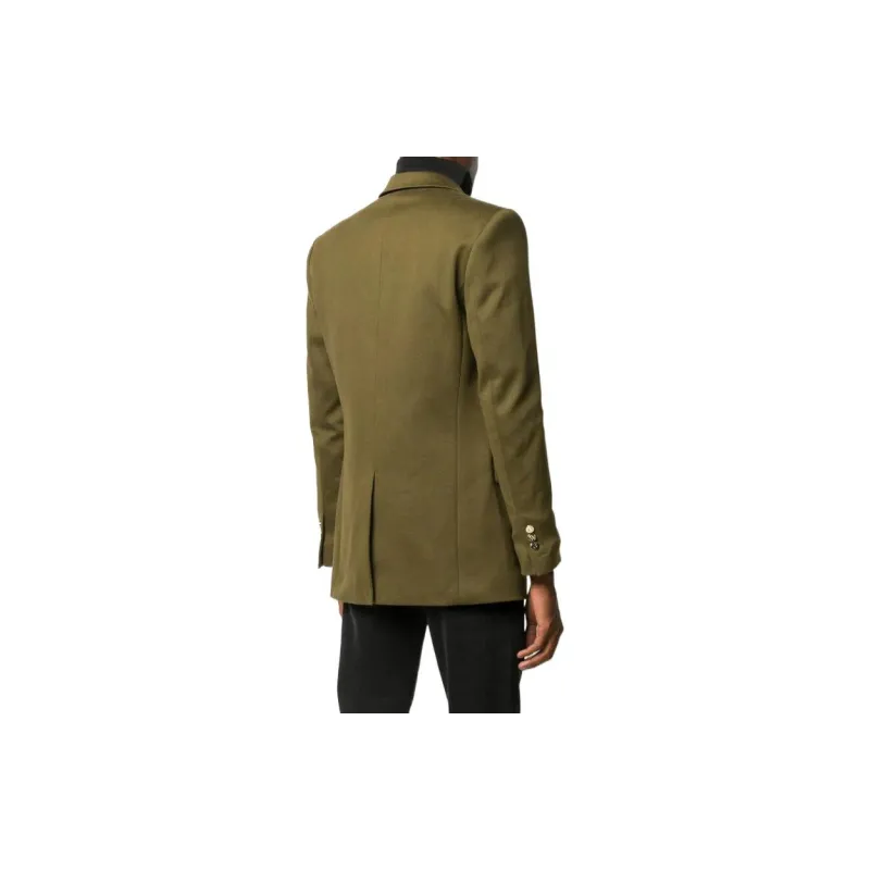 BALMAIN Business Suits Men Green-2