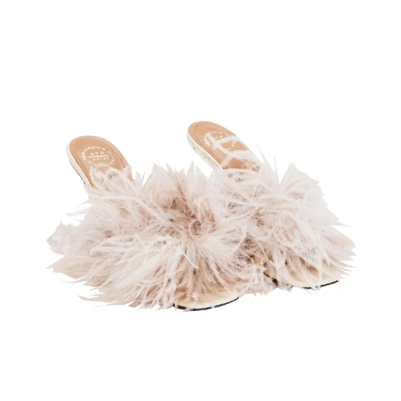 ATP Atelier Slide Slippers 7cm Women's Pink-3
