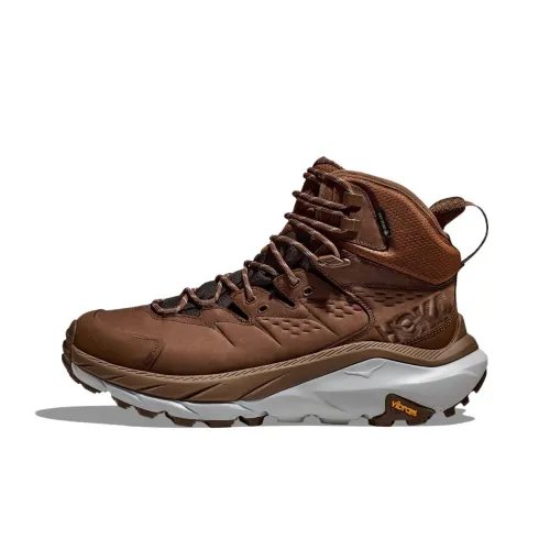 HOKA ONE ONE Kaha 2 Slip Resistant Mid Top Hiking Shoes Women's Dark Brown