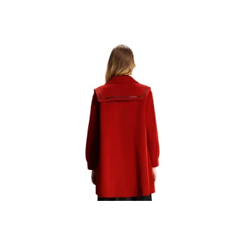 FENHONGMALI Coats Women's France Red
