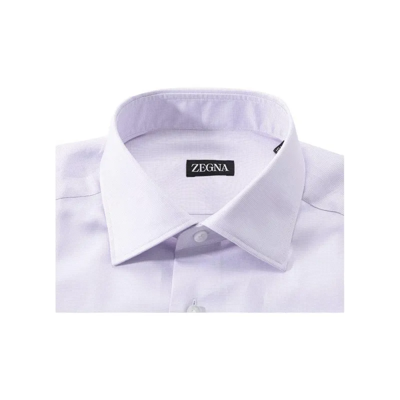 Zegna SS24 Shirt Men's Light Purple-2
