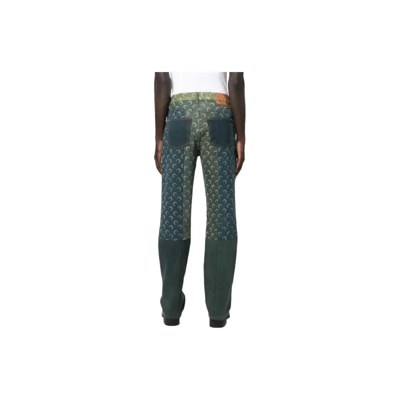 Marine Serre Jeans Men Green-3