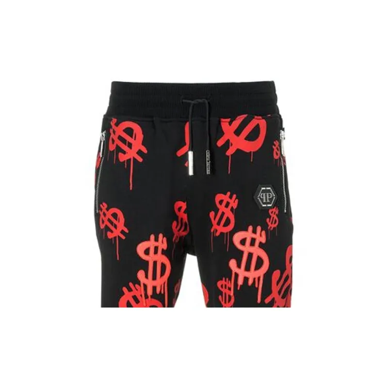 PHILIPP PLEIN Knitted Sports Pants Men's Black-4