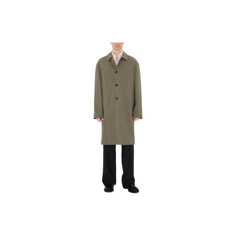 Burberry Long Stretch wool Car Coat-1