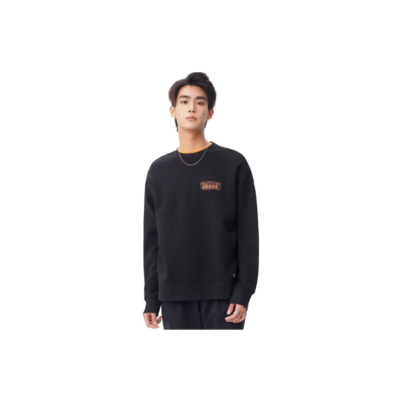 Dickies Crew Neck Sweatshirt Spring Autumn And Winter Men's Black-2