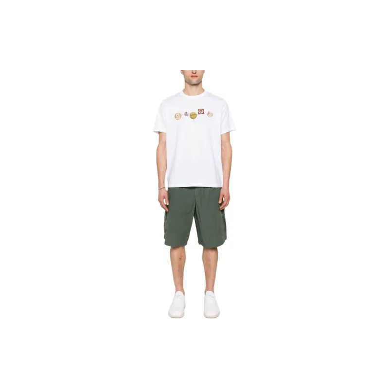 EMPORIO ARMANI Logo Patch Cargo Shorts-1