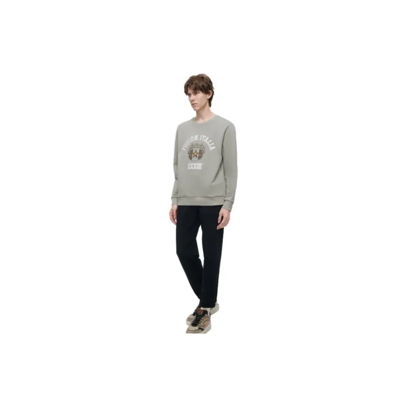 FILA FUSION Sweatshirt Men's Duckling Gray-4
