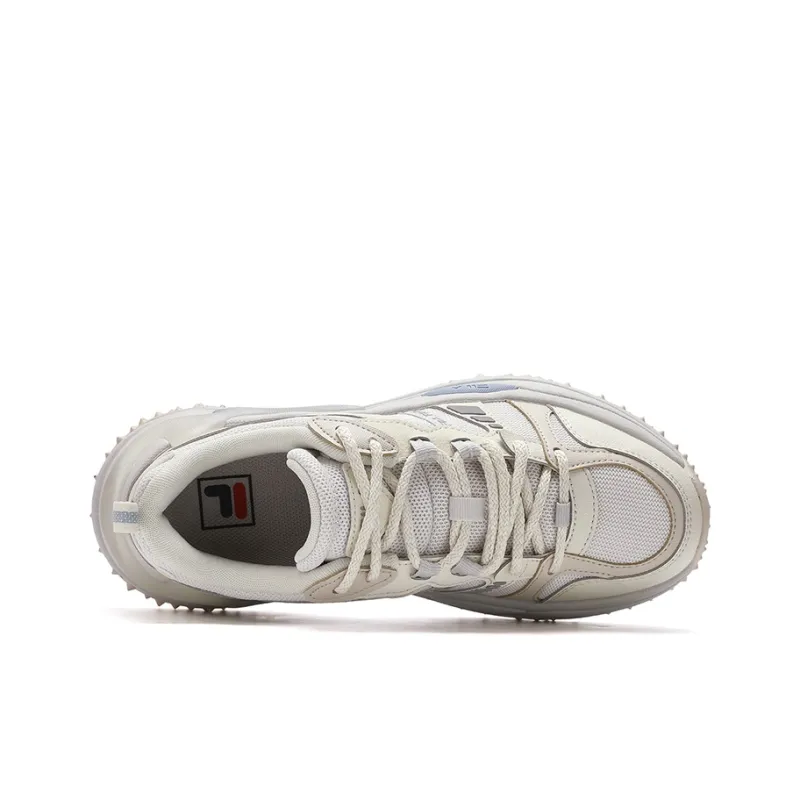 FILA SOFIA 3 Durable Moisture-Wicking Low-Top Running Shoes Women's White Agate Gray/Bamboo White-3