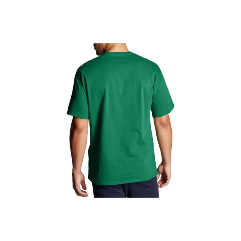 Champion Drop Shoulder Sleeve T Shirt Unisex Fruit Green US Version-3