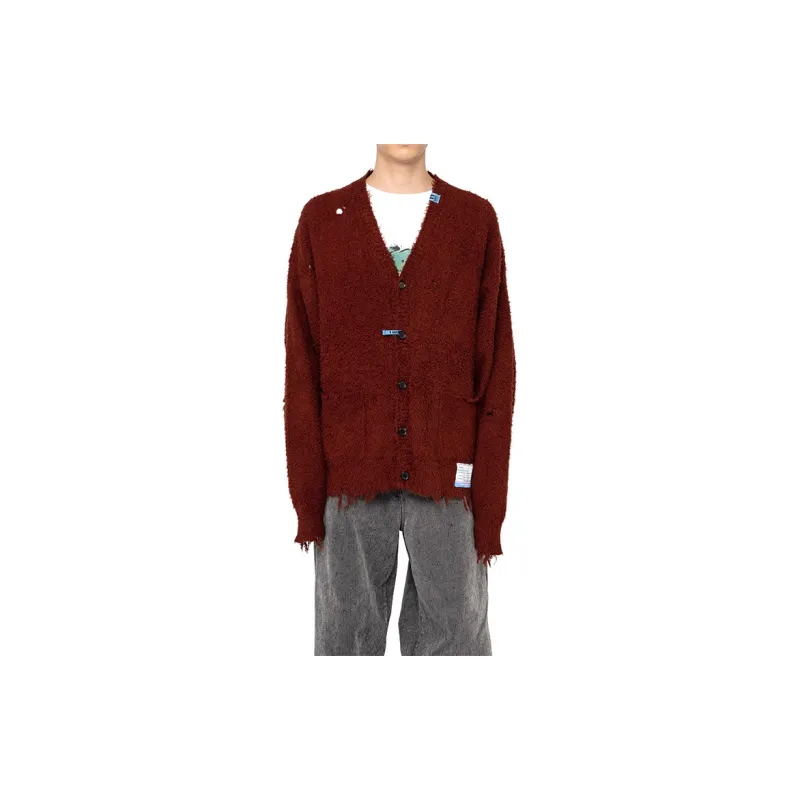 Maison Mihara Yasuhiro Knitwear Men Red Brown-2