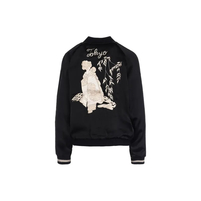 Yohji Yamamoto Sukajan Long-sleeves Bomber Jacket-1
